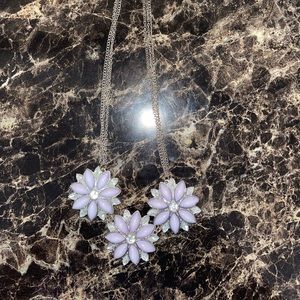 Purple Flower Necklace